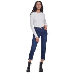 Frame - Le High Straight Jeans - Roswell Chew (Dark Wash)